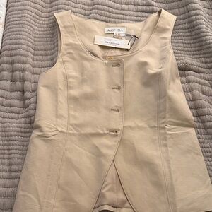 Alex Mill Light Tan Sleeveless Vest